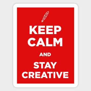 Keep Calm and Stay Creative Sticker